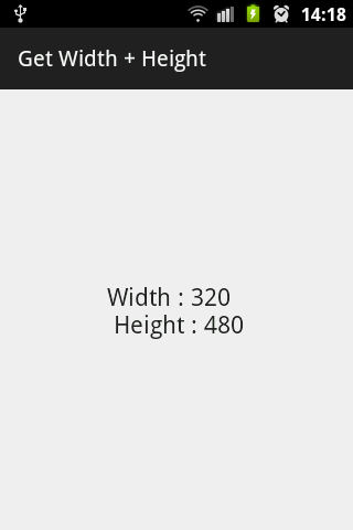Width and Height in portrait mode
